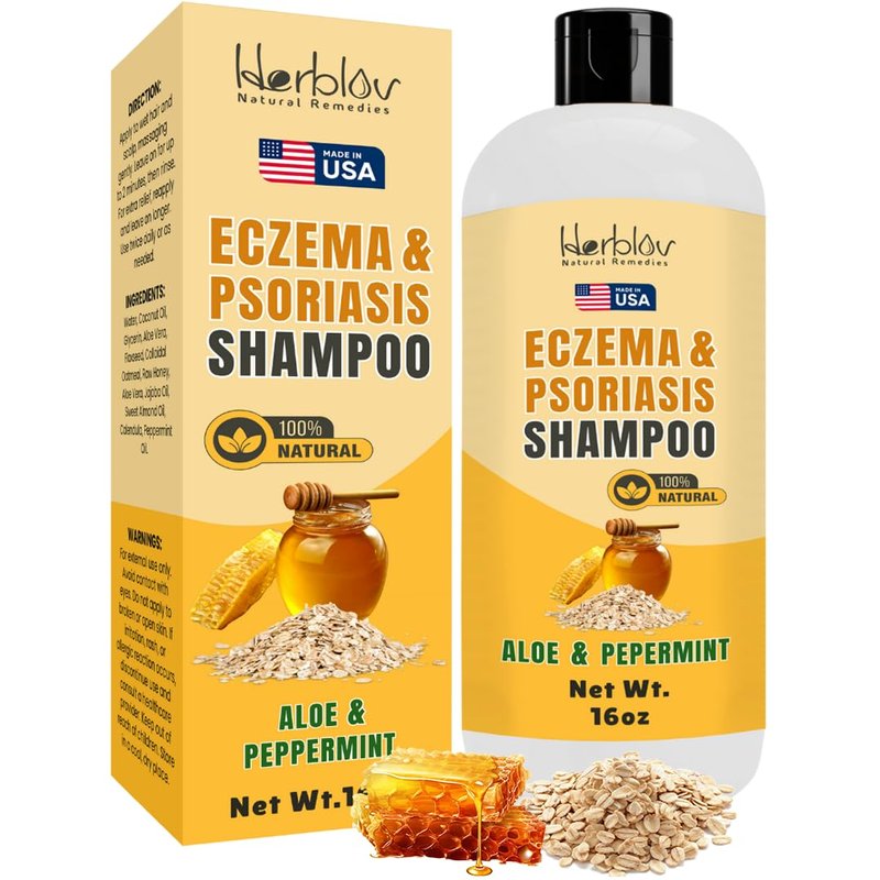 Eczema Shampoo – All-Natural Dermatitis & Psoriasis Treatment for Dry ...