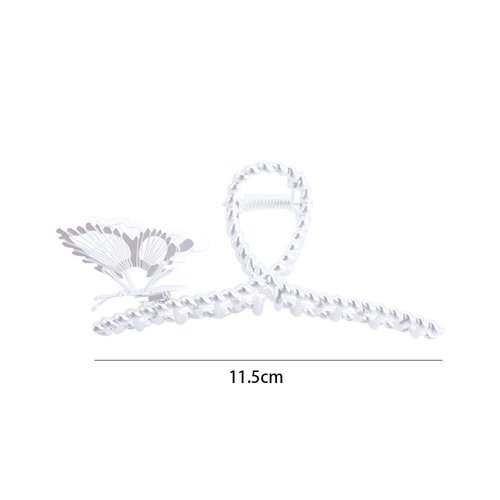 3Pcs Butterfly Hair Claw Clips,Metal Shark Clip Hair Clasp Nonslip Butterfly Hair Catch Barrette Jaw Clamp Hairpins Hair Accessories for Women Girls