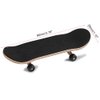 Duokon Fingerboard Skateboard, 1Pc Maple Wooden+Alloy Fingerboard Finger Skateboards with Box Reduce Pressure Kids Gifts(Black)