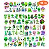 96PCS Cute Alien Temporary Tattoos Themed Birthday Party Decorations Supplies Favors Decor Funny Outer Space Galaxy Stickers Tattoo Gifts for Kids Girls Boys School Prizes Carnival Halloween Christmas