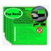 Parking Violation Stickers Notice Parking Violation Stickers Tow Warning You are Illegally Parked Multi Reasons 50 pcs Private Parking Warning Sticker for Car Window Fluorescent Green 5.5X7.5 inch