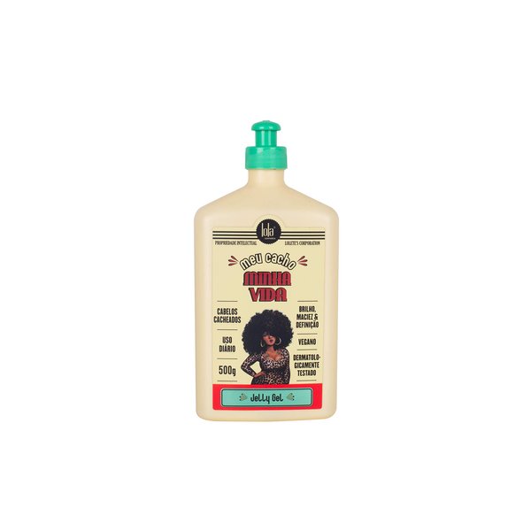 Lola From Rio - Meu Cacho Minha Vida - Moisturizing Jelly Gel for Frizz-Free, Defined, Bouncy Curls and Waves 17.6 Fl Oz