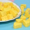 TOYANDONA 100 Pcs Miniature Kitchen Food Cheese, Artificial Cheese Models Simulation Triangle Cheesecake Food Figurines Mini Food DIY Decor Ornament for Dollhouse Decoration