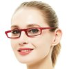 OCCI CHIARI Womens Reading Glasses TR90 Reader For Men 1.0 1.25 1.5 1.75 2.0 2.25 2.5 2.75 3.0 3.5 4.0 5.0 6.0 (Red,125)