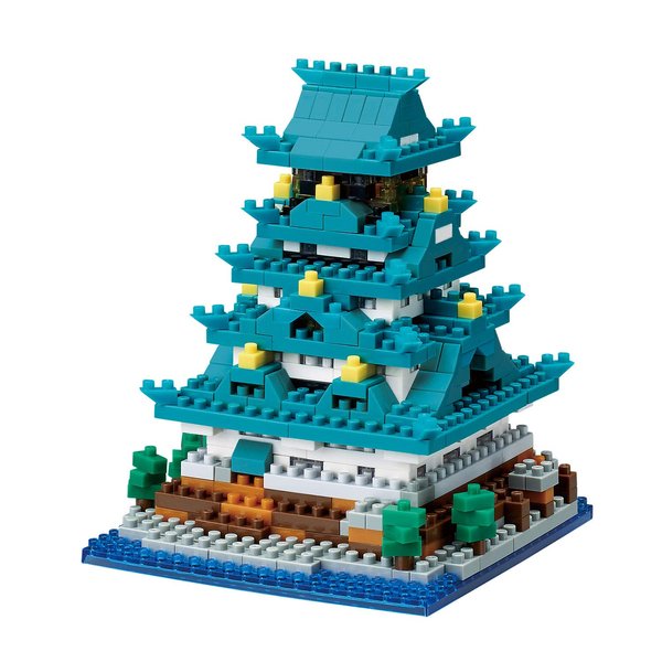 nanoblock - World Famous Buildings - Osaka Castle, Sight to See Series Building Kit