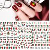 Mexican Flag Nail Art Stickers Patriotic Nail Decals 3D Self Adhesive Nail Art Supplies Mexico Flag Badge Heart Skull Butterfly Nail Design Stickers for Nail Art Decoration DIY Manicure Tips(6 Sheets)