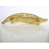Gold or silver leaf hair clip clamp barrette (Primary color: Gold)