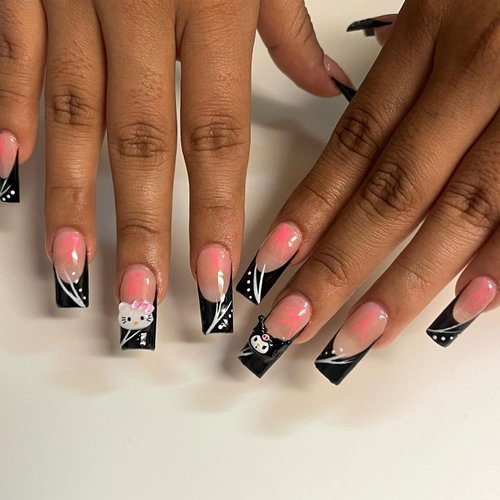 60 Pcs Cartoon Kitty Nail Charms 3D Flatback Resin Nail Charms for Nail Art Supplies Kawaii Acrylic Nail Decorations for Y2K Cute Nail Accessories Jewelry Nail Art Rhinestones