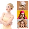 4 Pieces Silicone Wig Grip Band with Stretchy Nylon Headband - Non Slip, Reusable, Sweatproof, Seamless, Transparent, Glueless for Women's Wig and Sport Yoga