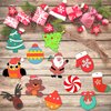 Shemira Christmas Craft Kit for Kids, 36pcs Wooden Christmas Ornaments with Painting Set,Paint Your Own Christmas Ornaments, DIY Ornaments Craft Toys for Girls Boys Ages 5 6 7 8 9 10 11 12