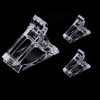 ZBX 10Pcs Nail Tips Clip Clear Transparent Nail Clips for Quick Building Polygel nail forms Nail clips for polygel Finger Nail Extension UV LED Builder Clamps Manicure Nail Art Tool