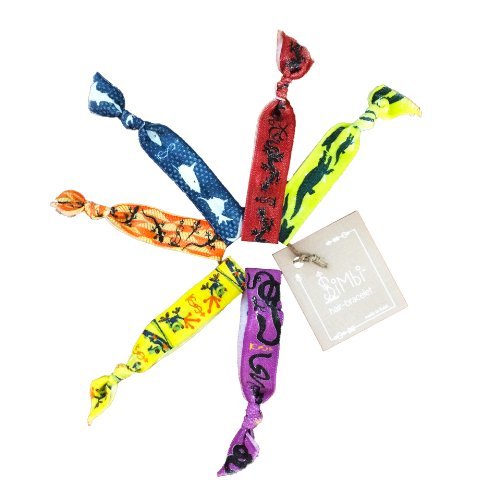 Simbi bracelet/hair tie / 6 PAK (6Pak/ruffled/neon)