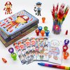 Cinrobiye 48 Pcs Party Favors Coloring Book Bulk,Profession Jobs DIY Art Drawing Book Teacher Police Doctor Fireman Party Supplies Occupation Birthday Classroom Goodie Bags Stuffers Fillers