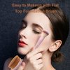 BEAUTYFACTOR Foundation Brush Set,Kabuki Makeup Brushes,Blush,Concealer,Blending Brushes & Sponge for Foundation, Cream & Powder Makeup(Pink)
