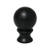 DGBRSM 1-1/2 Inch Lamp Finial Oil Rubbed Black Steel Ball Knob Lamp Shade Finial Lamp Shades Finials Cap Knob Lamp Decoration for Lamp Harp Holder