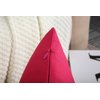 TangDepot Cotton Solid Throw Pillow Covers, 22" x 22" , Watermelon Red, 1 Count (Pack of 1)