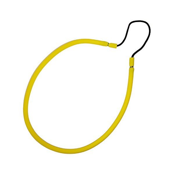 3/8" Yellow Rubber Fishing Hand Pole Spear Sling - 28-3/8" Long