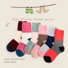 HowJoJo Big Girls Wool Socks Kids Crew Seamless Winter Warm Thermal Socks 6 Pack 6 Pack 8-10 Years