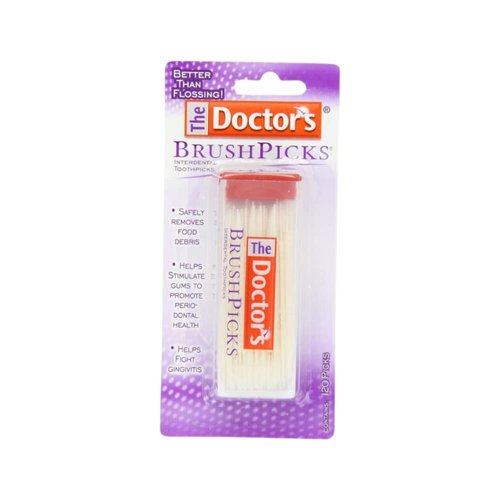 The Doctor's BrushPicks Interdental Toothpicks, 120 Count. (Pack of 10)