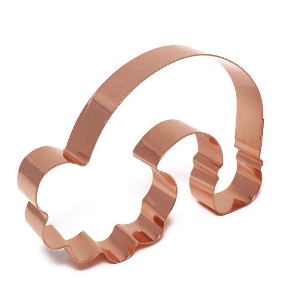 Pot of Gold at the End of The Rainbow St Patrick's Day Cookie Cutter 3.75 X 5 inches- Handcrafted Copper Cookie Cutter by The Fussy Pup
