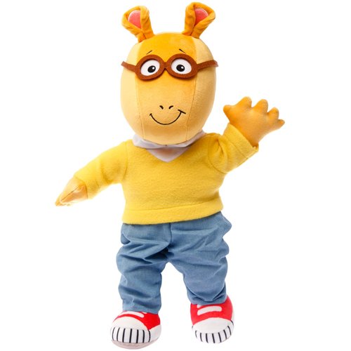 Mighty Mojo Plush Arthur The Ardvark Doll from PBS Show Arthur - Cute, Soft, Stuffed Plush Toy for Kids - 15 Inches (Daytime Arthur)