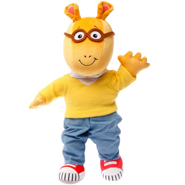 Mighty Mojo Plush Arthur The Ardvark Doll from PBS Show Arthur - Cute, Soft, Stuffed Plush Toy for Kids - 15 Inches (Daytime Arthur)
