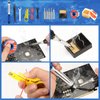 Soldering Iron Kit, 90W 110V LED Digital Soldering Iron with Ceramic Heater, Adjustable Temperature Soldering Welding Iron Kit, Auto-sleep, Thermostatic Design
