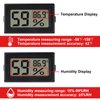 DWEII 6-Pack Mini Digital Thermometer Hygrometer with Probe Indoor Temperature Humidity Meter Gauge LCD Fahrenheit Display Hygrometer Thermometer Gauge, Black
