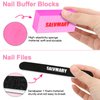 Nail Files and Buffers, Professional Manicure Tools Kit, 100/180 Grit Double Sided Emery Boards for Nails, 80/100 Grit Nail Buffer Blocks Supplies for Home Salon 8Pcs
