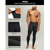 TSLA Men's Thermal Underwear Pants, Heated Warm Fleece Lined Long Johns Leggings, Winter Base Layer Bottoms, Thermal Fly-Front 2pack Black, Medium