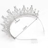 Didder Crowns for Women Silver Rhinestone Crown Tiara, Crown for Girls Tiaras and Crowns for Women, Tiaras for Girls Princess Crown Tiara with Combs Birthday Crown Tiara Wedding Bridal Tiara Prom