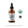 Kate Blanc Cosmetics Organic Castor Oil (4oz). 100% Pure, Cold Pressed, Hexane Free in a Glass Bottle. Stimulate Growth for Eyelashes, Eyebrows, Hair. Skin Moisturizer & Oil Cleanse with Starter Kit