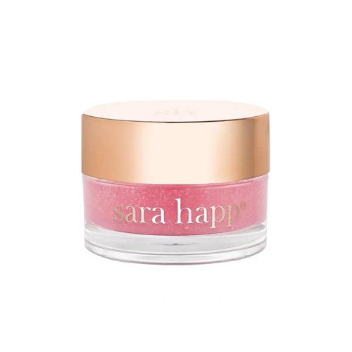 sara happ The Lip Scrub: Pink Grapefruit Sugar Scrub, Exfoliating Lip Treatment, Moisturizer for Dry and Flaky Lips, Vegan, 0.5 oz