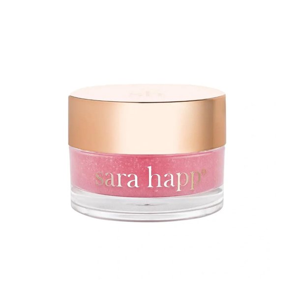 sara happ The Lip Scrub: Pink Grapefruit Sugar Scrub, Exfoliating Lip Treatment, Moisturizer for Dry and Flaky Lips, Vegan, 0.5 oz