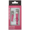 Danielle, Creations Soft Touch Stainless Steel Duo Nail Clippers Set, Pink, 0.0353 Ounce
