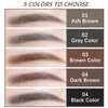 Eyebrow Pencil,Waterproof Long-Lasting Micro Brow Pencil,Eyebrow Pen Brow pen with Spoolie Brush. (#01 Ash Brown 1Pcs)
