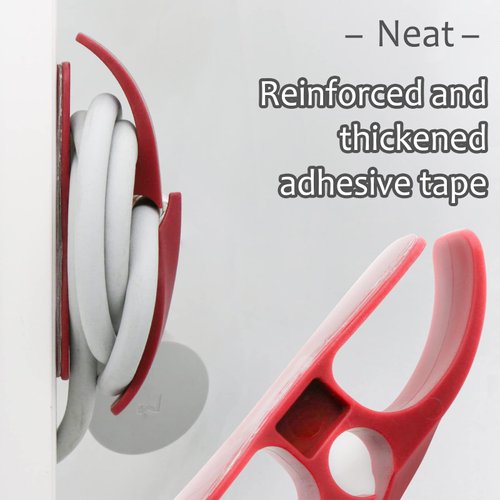 Cord Organizer for Kitchen Appliances - Upgraded Adhesive Cord Winder Wrapper Holder Cable Organizer for Small Appliances, Coffee Makers, Mixer, Pressure Cookers and Air Fryers (Black+Grey, 6 Pack)