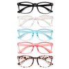 WinToo Blue Light Blocking Glasses, Computer Reading/Gaming/TV/Phones Glasses for Men Women,Anti Eyestrain UV Glare (5 Pair)