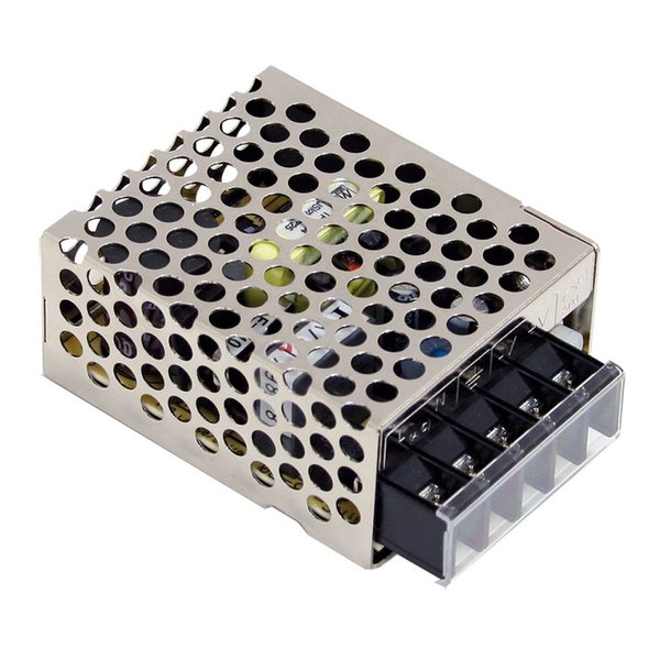 MEAN WELL RS-15-5 AC to DC Power Supply Single Output, 5V 3 Amp 15W