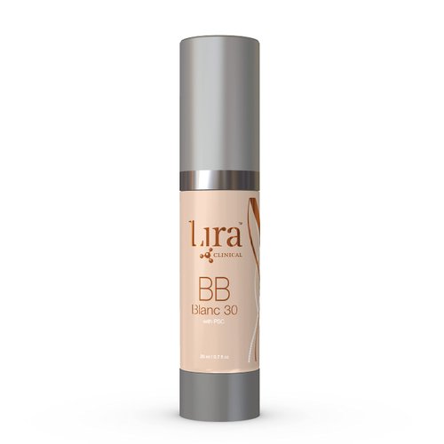 Lira Clinical BB - SPF 30 Tinted BB Cream with PSC & Vitamins - Full coverage - 0.7 fl oz. (BB Blanc 30)