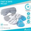 Atsuwell Cooling Eye Mask, Reusable Cold Sleep Eye Compress and Moist Heat for Eye Relaxing, Multipurpose Eye Bag for Dry Eyes with Microwavable Flaxseed Pad, Cold Gel Pad and Silky Cotton Insert