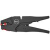 KNIPEX Self-Adjusting Wire Stripper 8-32 AWG, Black With Orange Dials and Adjustors
