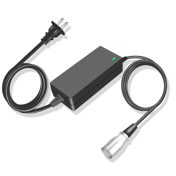 UAUSE 24V2A 3 pin XLR Electric Scooter Battery Charger Replacement for Drive Scout Mobility Razor Go Go Elite Traveller SC40E/SC44E, Ezip Mountain Trailz, Jazzy Electric Power Charger