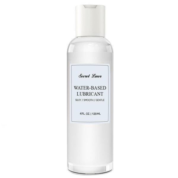 Secret Lover Water-Based Personal Lubricant, Portable Silky Smooth Long-Lasting Lube for Women, Men, and Couples, Natural Ingredients Non-Staining, Toy Friendly, Condom Safe, 4 Fl Oz