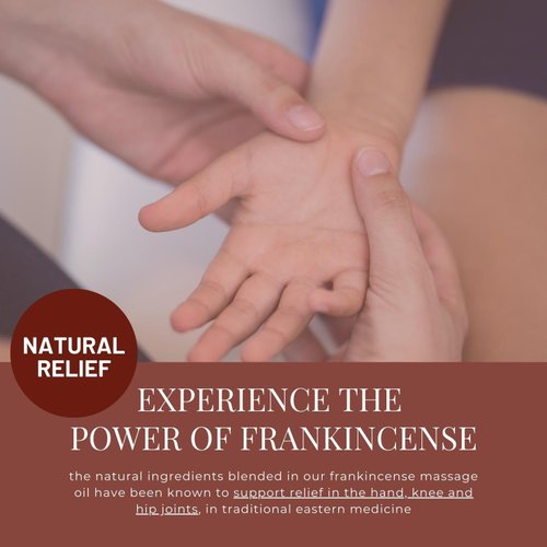 Essentially KateS Frankincense Massage Oil 8 Fl Oz - Knees, Elbows, HIPS, Hands, Shoulders and Legs - 100% Pure Frankincense Oil Relaxes Soreness and Stiffness