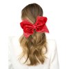1PCS 8 Inch Big Sequin Hair Bows for Girls Alligator Clips Sparkly Glitter Hair Accessories for Little Teen Toddler Girls Kids (Red)