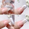 Dornail Clear Silicone Nail Stamper French Tip Nail Art Stamper Jelly Stamper for Nails French Nail Stamper Kit Manicure Nail Art Tools