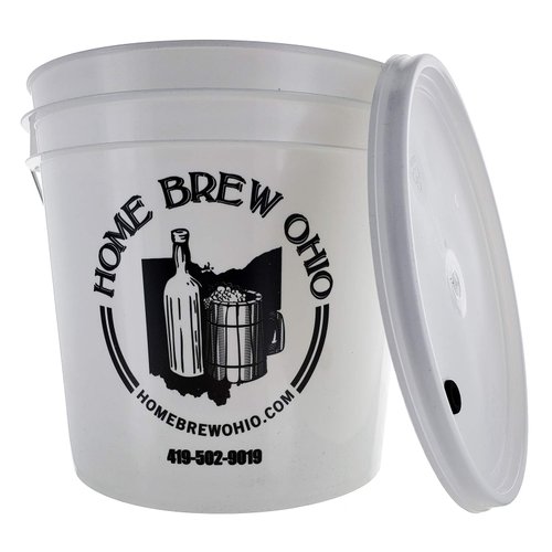 FastTrack Fermentation Bucket ,Home Brewing Wine Fermenter ,2 Gallon Fermenting Bucket with Lid, 100% Food Grade-BPA Free Fermenting Bucket for your Beer, Wine or any other Fermented Beverage,White