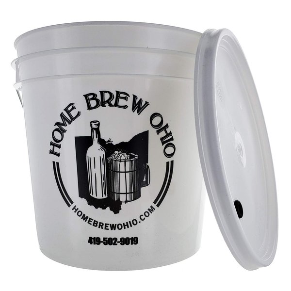 FastTrack Fermentation Bucket ,Home Brewing Wine Fermenter ,2 Gallon Fermenting Bucket with Lid, 100% Food Grade-BPA Free Fermenting Bucket for your Beer, Wine or any other Fermented Beverage,White