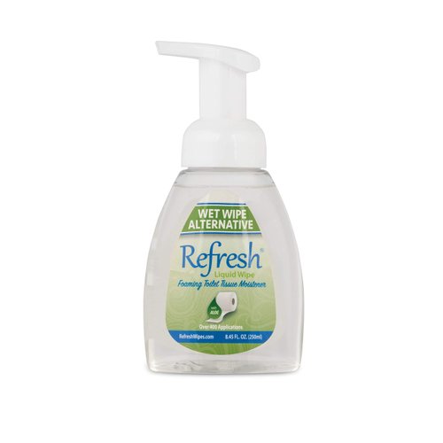 Refresh Liquid Wipe: Toilet Paper Foam. Eco-Friendly Wet Wipe Alternative. Cleanses and Soothes with Witch Hazel and Aloe. Plumbing and Septic Safe 250ml (8.45 Fl Oz).…